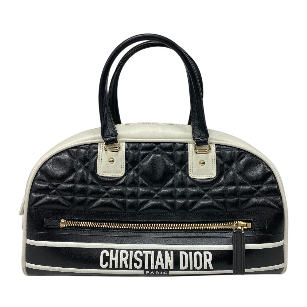 Dior Vibe Bow Sling Bag Cannage Purse Black