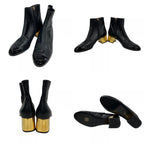 Chanel 2-Way CC Logo Quilted Boots Black — view 8