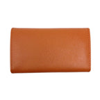 Prada Key Case Saffiano Leather Papaya Orange Gold / Key Holder — view 3