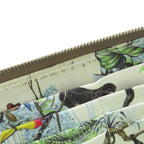Hermes Azappu Silk in Long Etoupe Silver Wallet Epsom — view 8