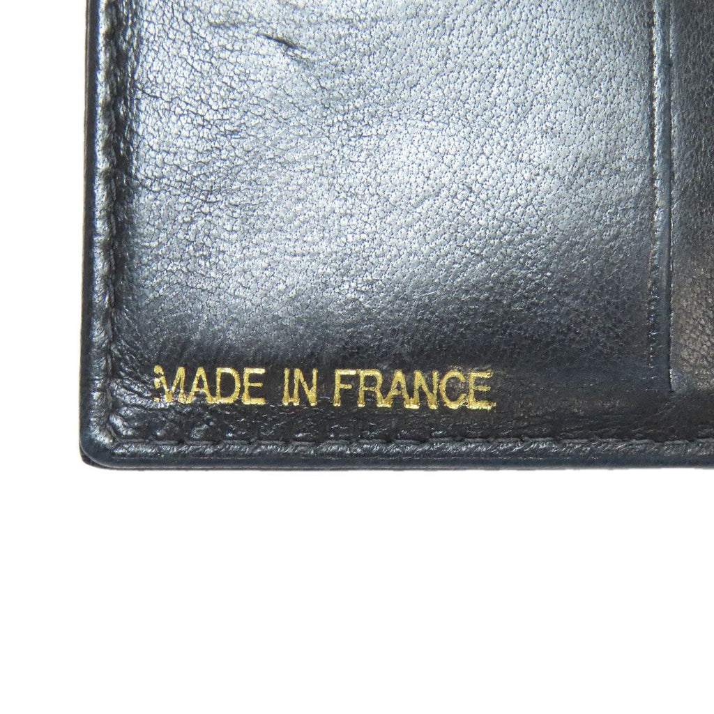 Chanel Hook CC Logo Gold Trifold Wallet Grained Calfskin — view 8