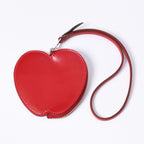 Hermes Apple Charm Coin Purse Tutti Frutti Porte Monnaie Red Silver