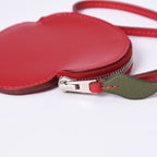 Hermes Apple Charm Coin Purse Tutti Frutti Porte Monnaie Red Silver — view 4