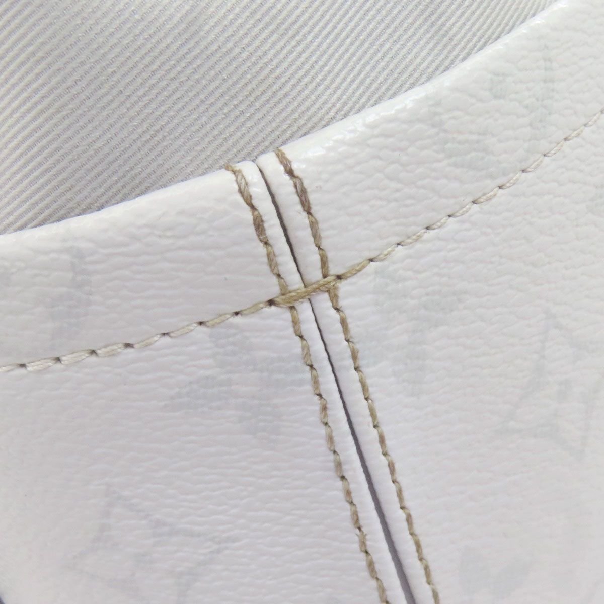 Louis Vuitton White Monogram Logo Chalk Nano Shoulder Bag Canvas — view 9