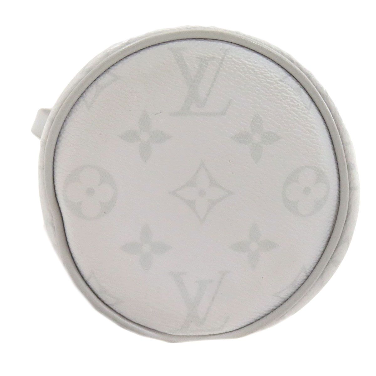 Louis Vuitton White Monogram Logo Chalk Nano Shoulder Bag Canvas — view 4