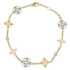 Louis Vuitton Monogram Idylle Bracelet Diamond Gold White Pink 18k Yellow PG WG — view 2