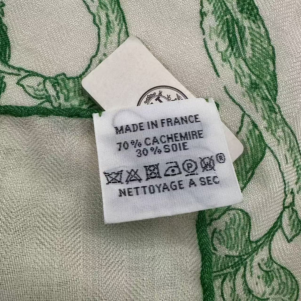 Hermes Carre 140 Large Scarf Cashmere Shawl Silk Geant les Cabanes Various Huts — view 8