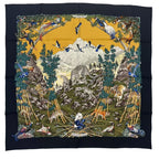 Hermes Carre 90 Scarf Silk Sichuan Panda Multicolor — view 2
