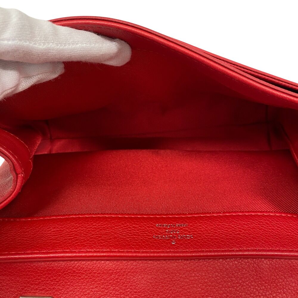 Louis Vuitton Lockme LV Logo Leather Shoulder Bag — view 7