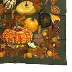 Hermes Carre 90 Scarf Silk Citrouilles Et Coloquintes Pumpkin and Colocint — view 7