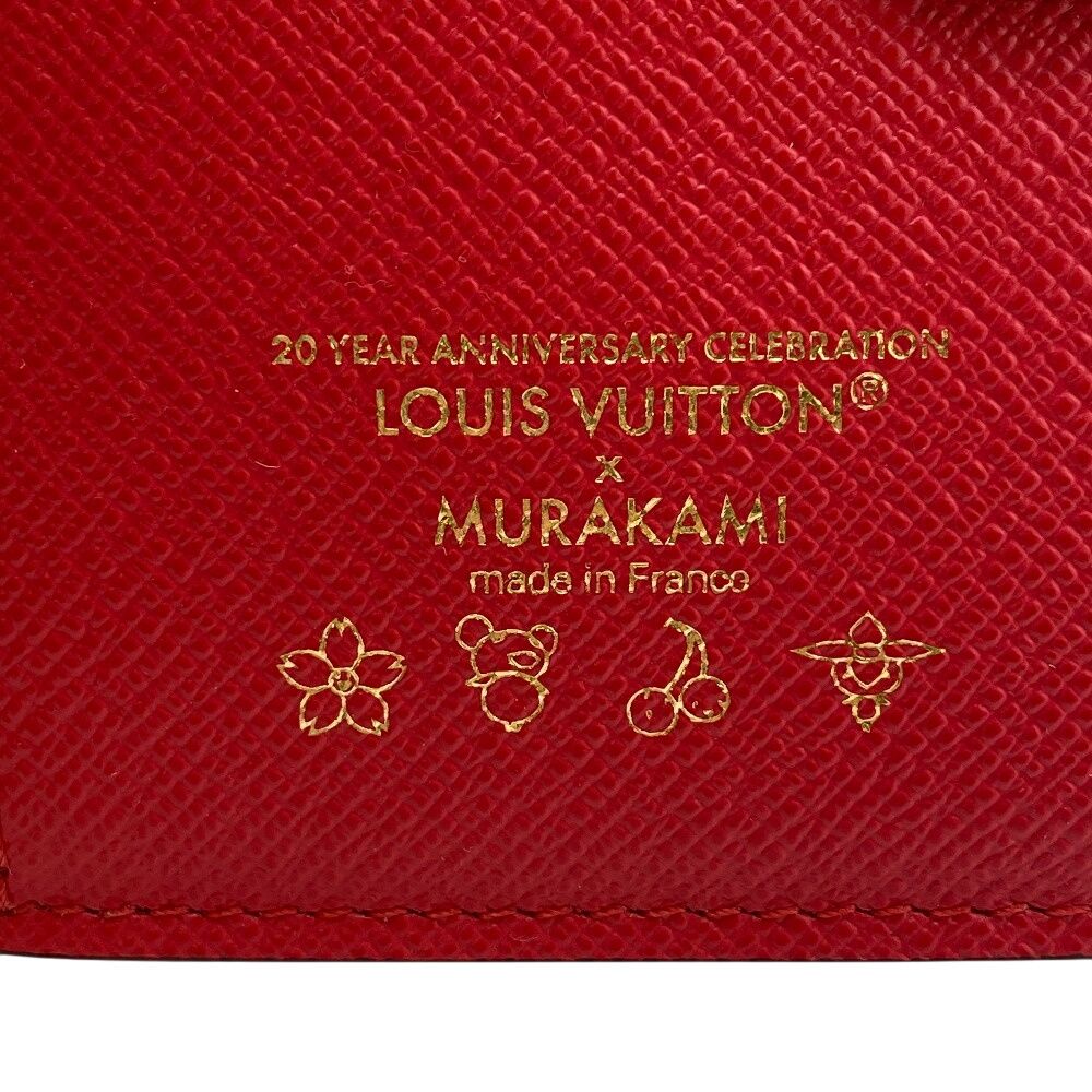 Louis Vuitton Monogram Cherry Portefeuille Lisa Leather Bifold Wallet Brown — view 7