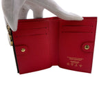 Louis Vuitton Monogram Cherry Portefeuille Lisa Leather Bifold Wallet Brown — view 3