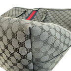 Gucci Hacker Project Large Shoulder Tote Sherry Line BB Pattern Black — view 6