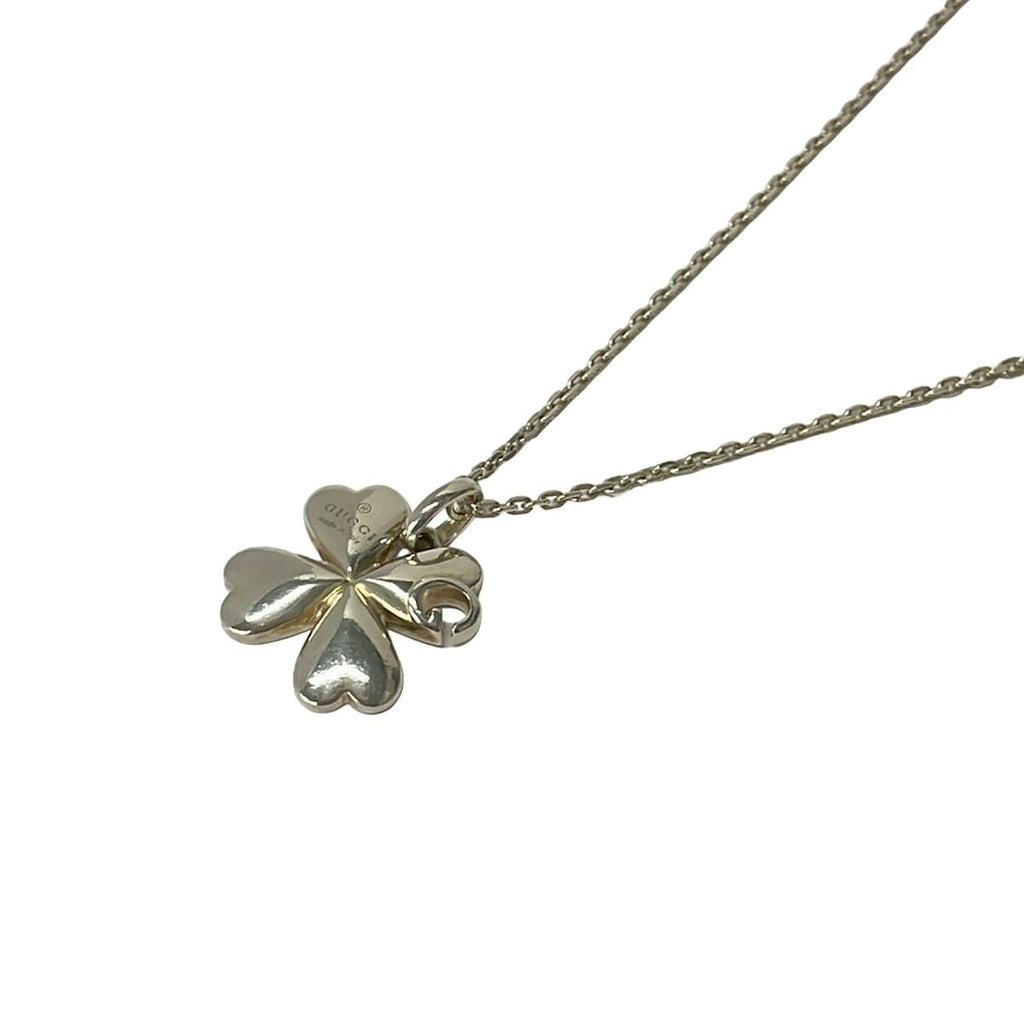 Gucci Necklace Silver Clover