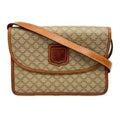 Celine Shoulder Bag Macadam Print Triomphe Brown