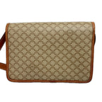 Celine Shoulder Bag Macadam Print Triomphe Brown — view 2