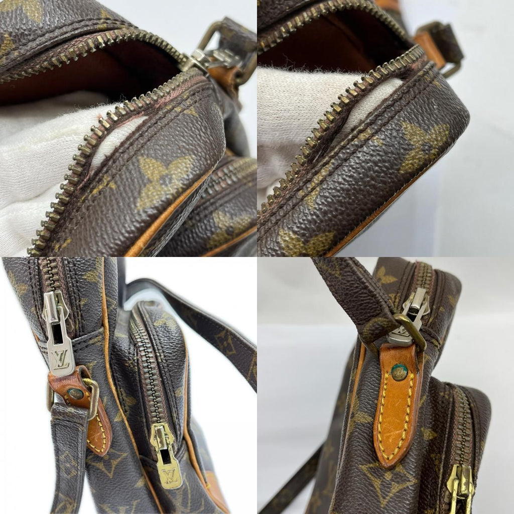 Louis Vuitton Shoulder Bag Amazon Monogram Zipper Tear Brown — view 9