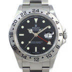 Rolex Watch Explorer II Number GMT Date Luminous Index Hands Black Dial SS