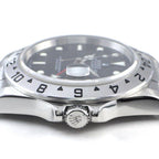 Rolex Watch Explorer II Number GMT Date Luminous Index Hands Black Dial SS — view 2