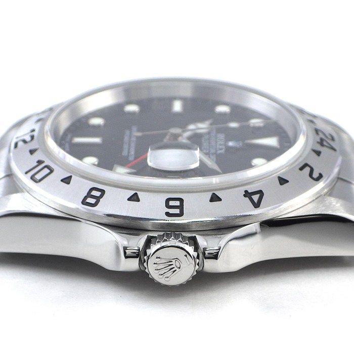 Rolex Watch Explorer II Number GMT Date Luminous Index Hands Black Dial SS — view 2