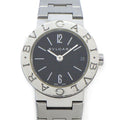 Bvlgari Watch Date Black Dial SS Quartz Analog
