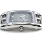 Hermes Watch Capecod Square Silver Mirror Dial Mesh SS Quartz Analog — view 2
