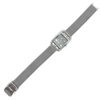 Hermes Watch Capecod Square Silver Mirror Dial Mesh SS Quartz Analog — view 3