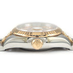 Rolex Watch Datejust Roulett Sunray Pink Dial VI Diamond Roman Index Date 18k — view 2