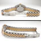 Rolex Watch Datejust Roulett Sunray Pink Dial VI Diamond Roman Index Date 18k — view 3
