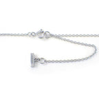 Tiffany & Co Necklace T Two T Circle Turquoise 18k White Gold — view 4