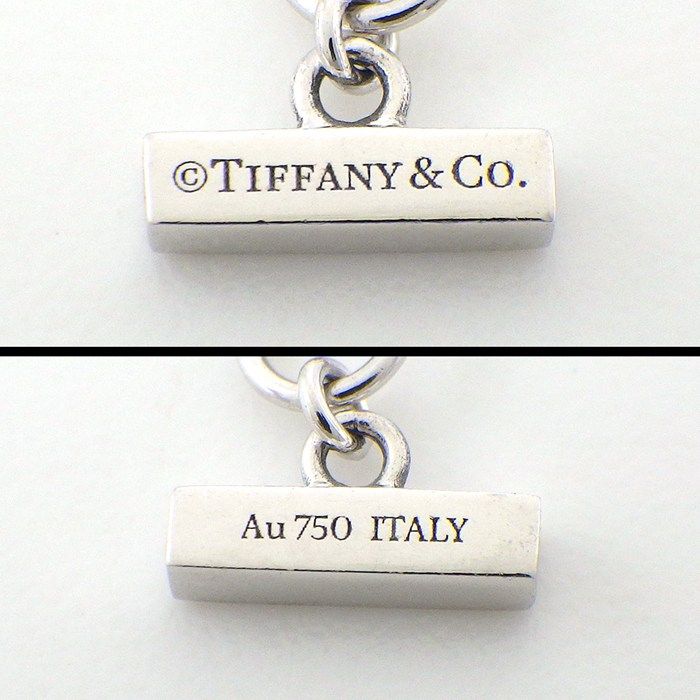 Tiffany & Co Necklace T Two T Circle Turquoise 18k White Gold — view 5