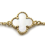Van Cleef & Arpels Bracelet Sweet Alhambra White Shell 18k Yellow Gold — view 2