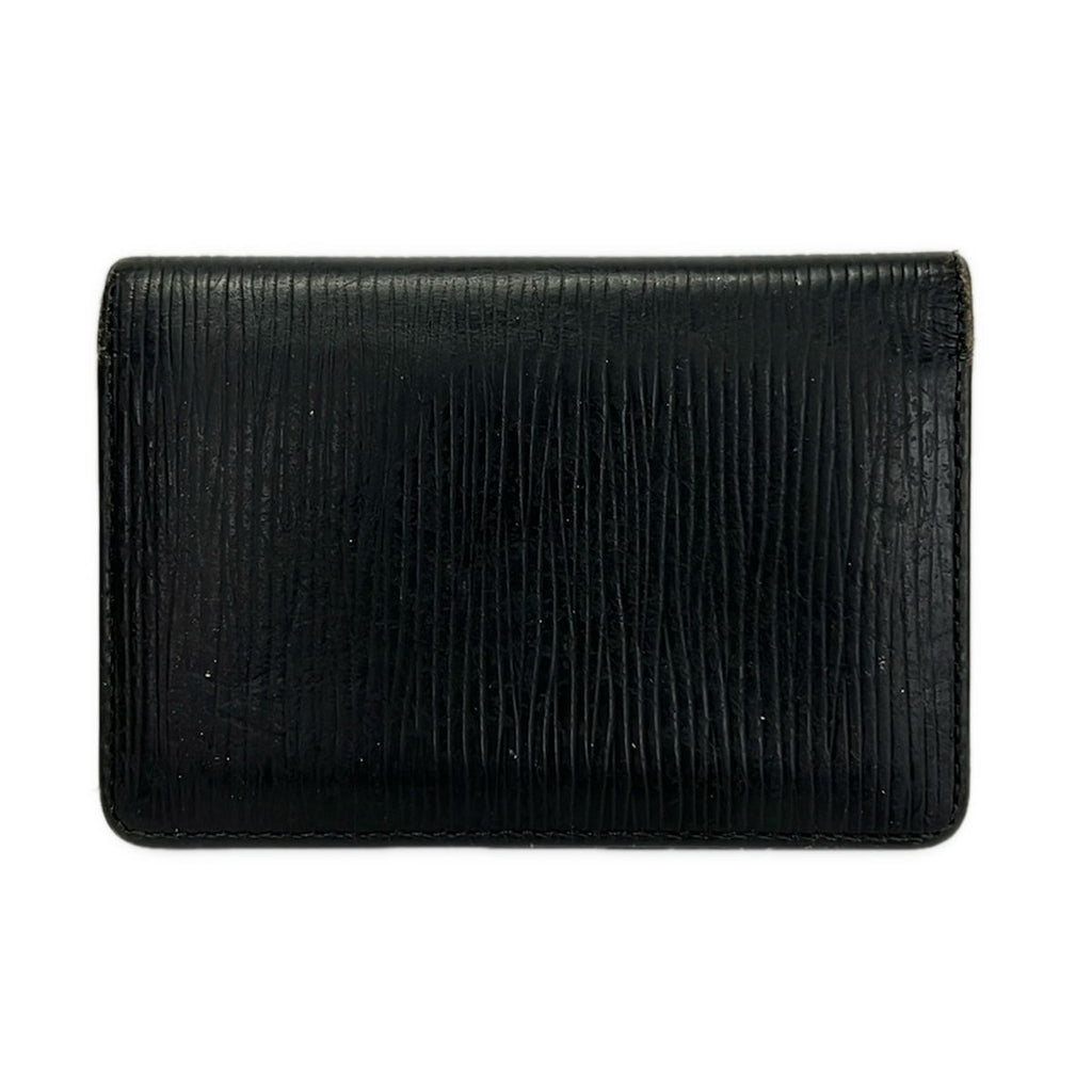 Louis Vuitton Card Case Epi Organizer de Poche Noir Leather