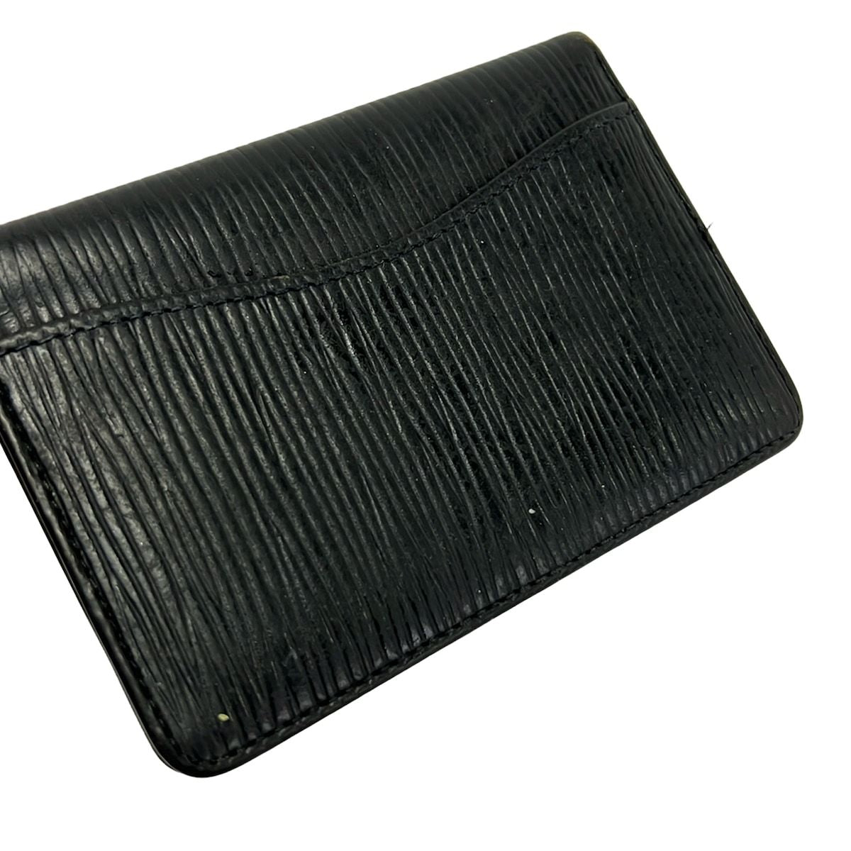 Louis Vuitton Card Case Epi Organizer de Poche Noir Leather — view 6