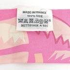 Hermes Tsuiri Pink Sea Surf and Fun Silk 100% Surfboard Pattern Scarf — view 7