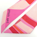 Hermes Tsuiri Pink Sea Surf and Fun Silk 100% Surfboard Pattern Scarf — view 4