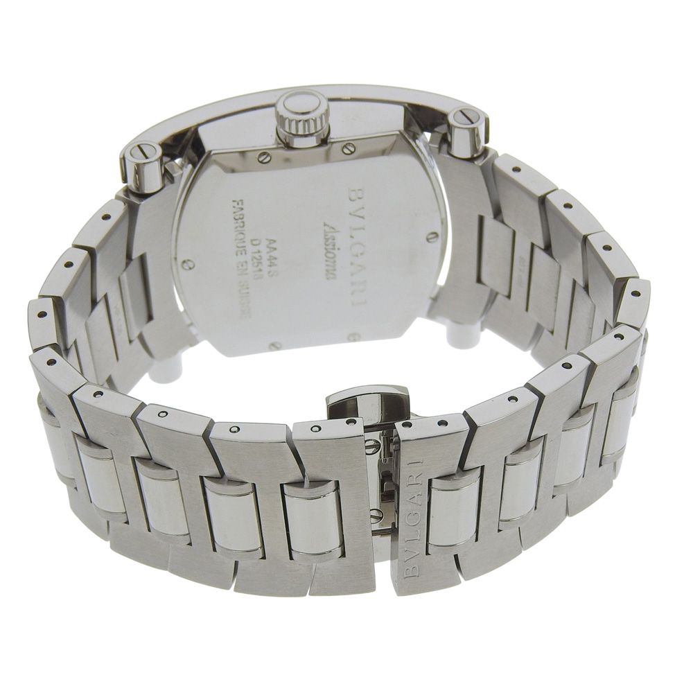 Bvlgari Assioma Stainless Steel Automatic Winding Analog Navy Dial Watch — view 5