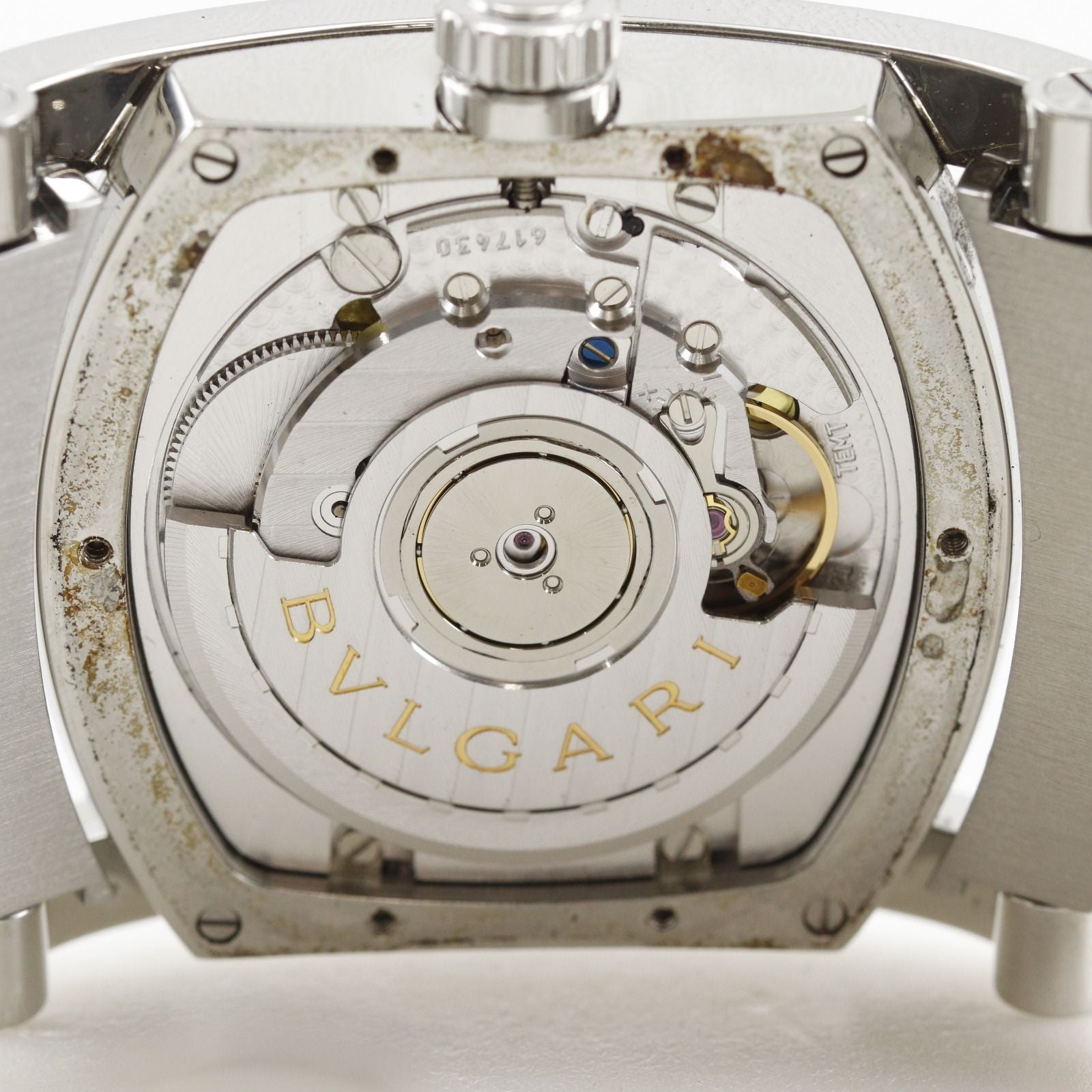 Bvlgari Assioma Stainless Steel Automatic Winding Analog Navy Dial Watch — view 8