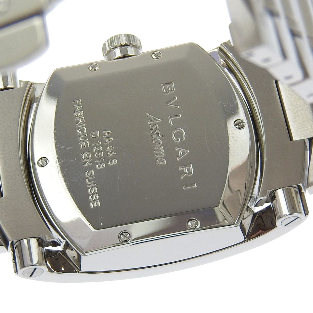 Bvlgari Assioma Stainless Steel Automatic Winding Analog Navy Dial Watch — view 6