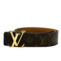 Louis Vuitton Ceinture Initial Monogram Belt Canvas