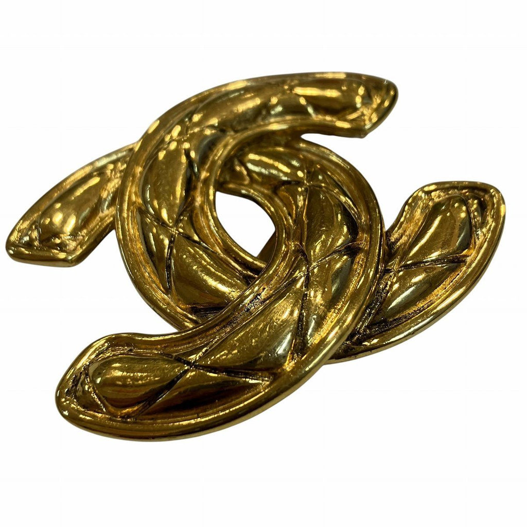 Chanel CC Logo Quilted Brooch — view 3