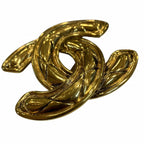 Chanel CC Logo Quilted Brooch — view 3