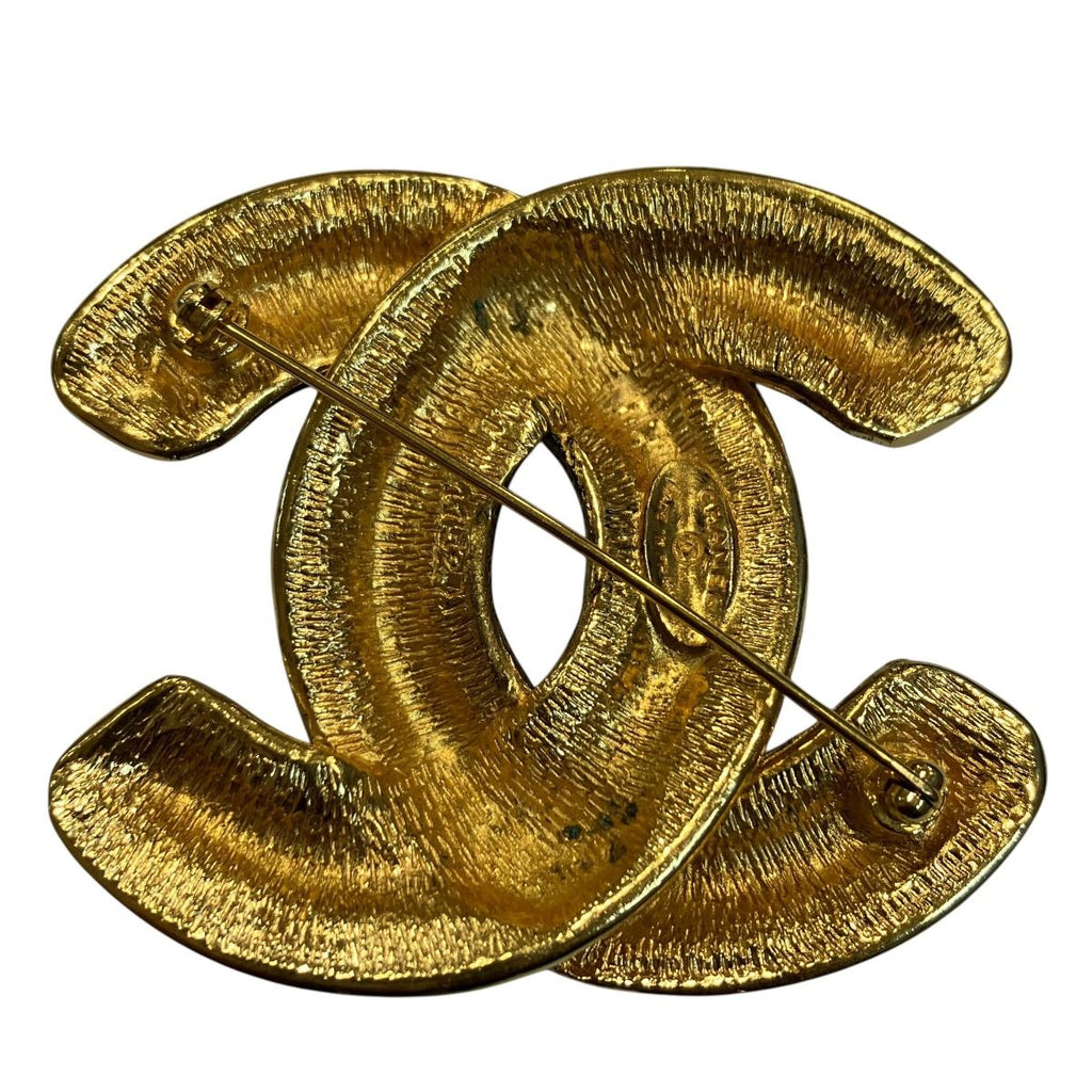 Chanel CC Logo Quilted Brooch — view 2