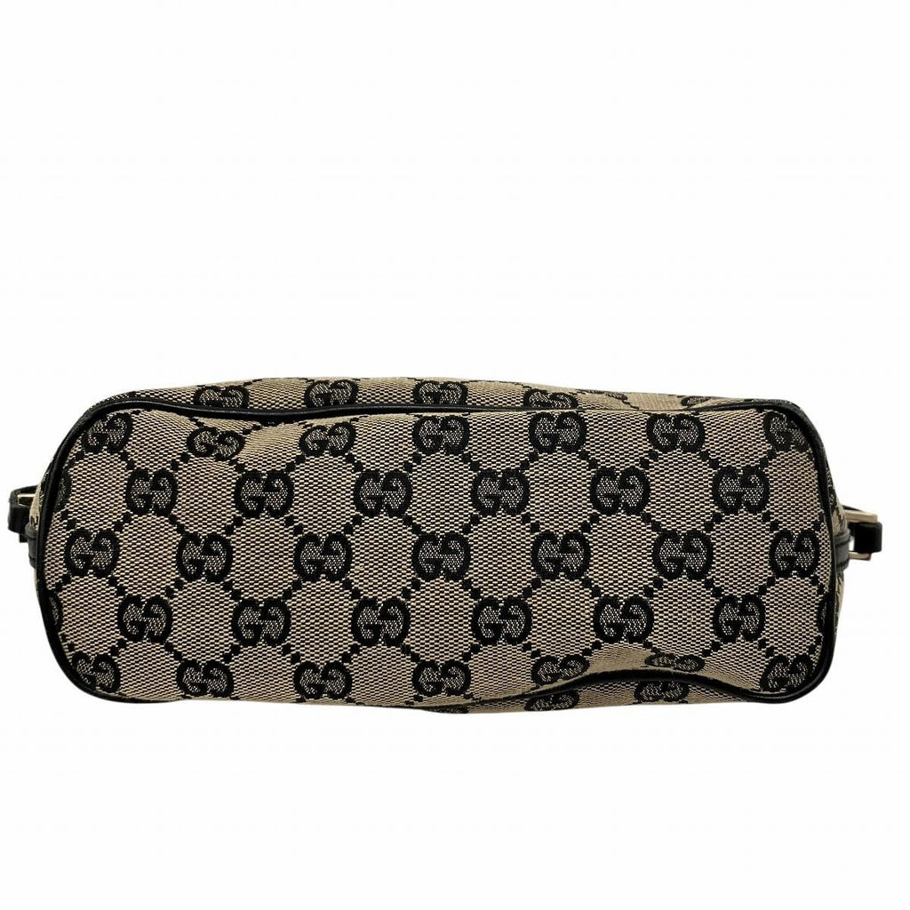 Gucci GG Line Handbag Canvas Leather — view 3