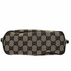 Gucci GG Line Handbag Canvas Leather — view 3