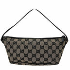 Gucci GG Line Handbag Canvas Leather — view 2