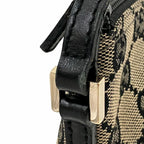 Gucci GG Line Handbag Canvas Leather — view 9