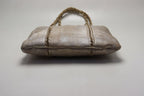 Chanel 10 Line CC Logo Gold Leather Tote — view 3