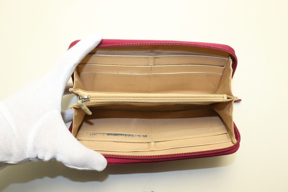 Chanel Camellia Leather Zip Around Wallet — view 5