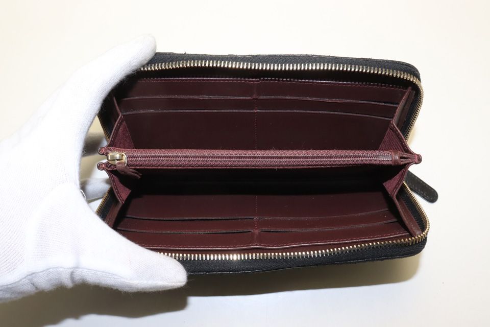 Chanel No 19 Quilted GD Leather Zip Around Wallet — view 5